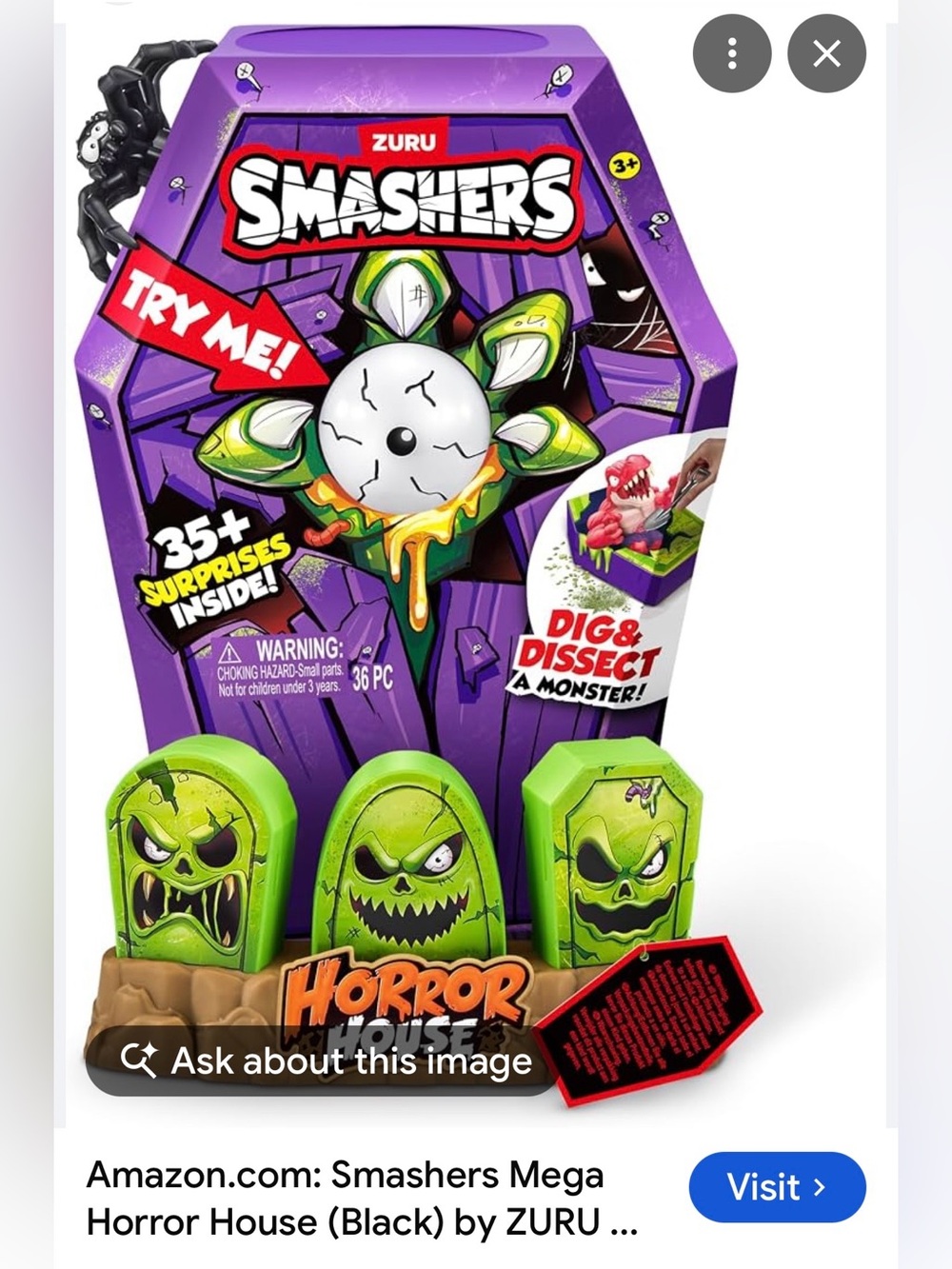 #3257**Smashers Mega Horror House Kids Toy - Green